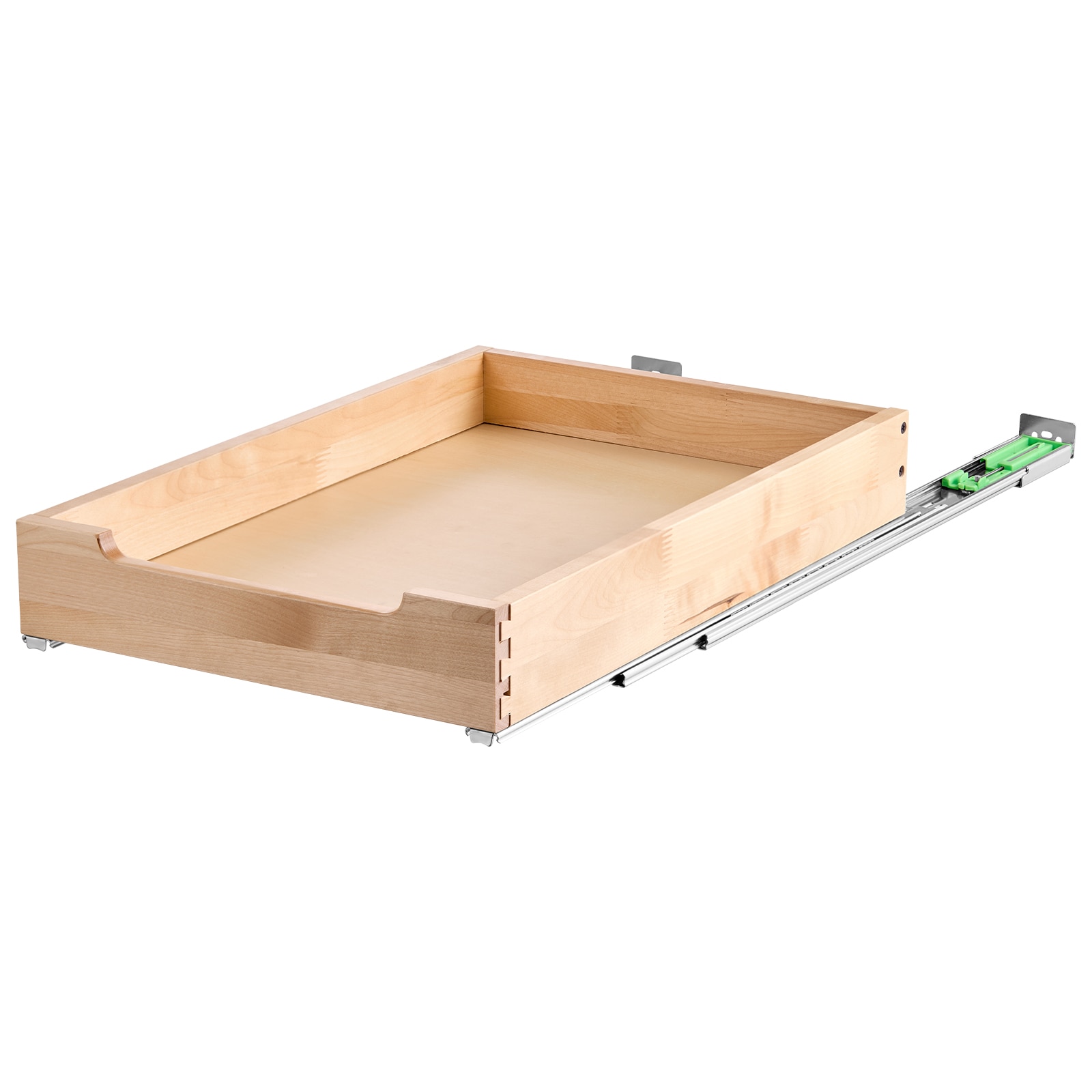 Pull Out Cabinet Organizer Soft Close Slide Out Shelf Wood Drawer 17"W X 21"D_voghion.com